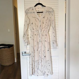 ASOS Aware brand white print midi/maxi dress